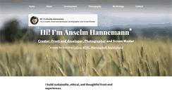 Desktop Screenshot of helloanselm.com